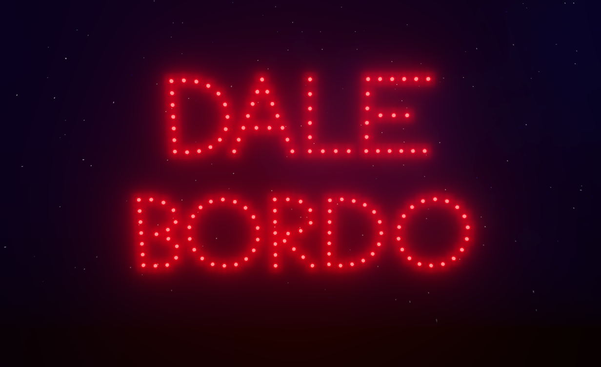 DALE BORDO escrito con drones